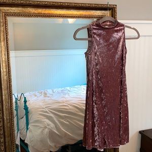Pink Velvet Dress